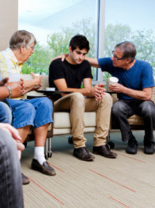 family supporting a loved one in rehab