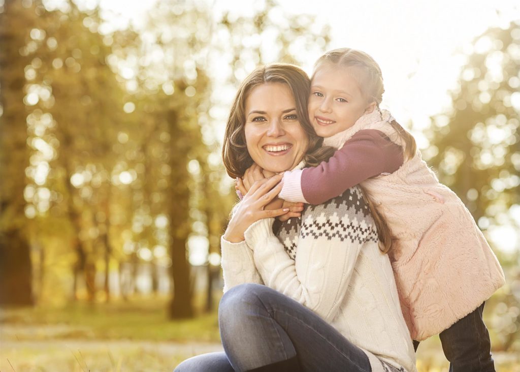 happy mother enjoying with child