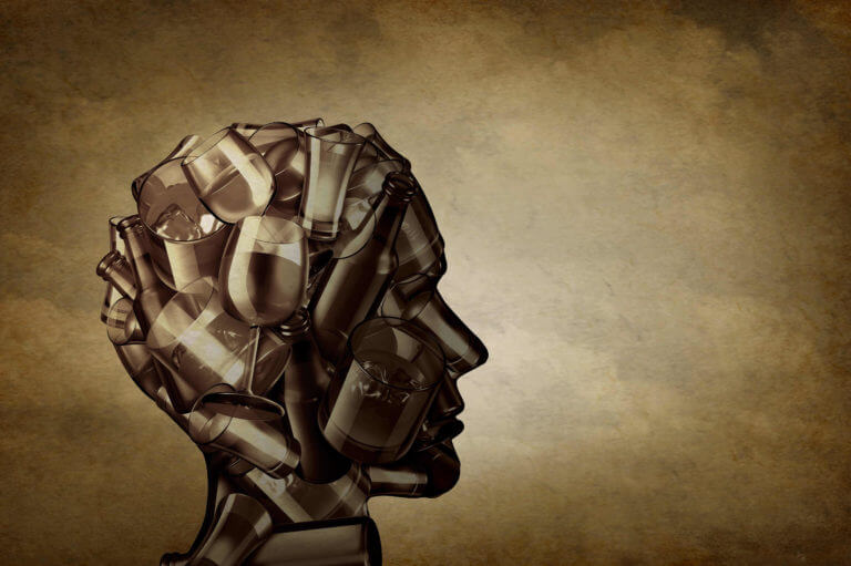 brain made up of alcohol