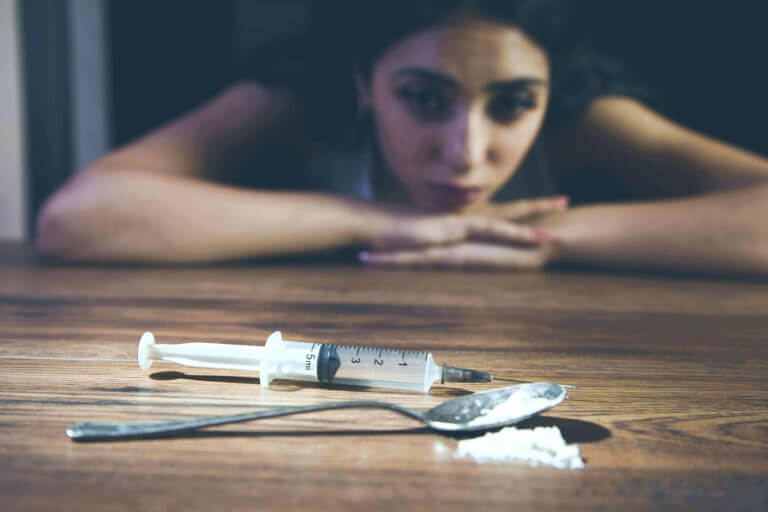 woman craving drugs
