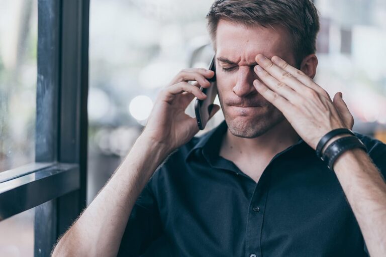 Man who needs anger management in recovery from addiction